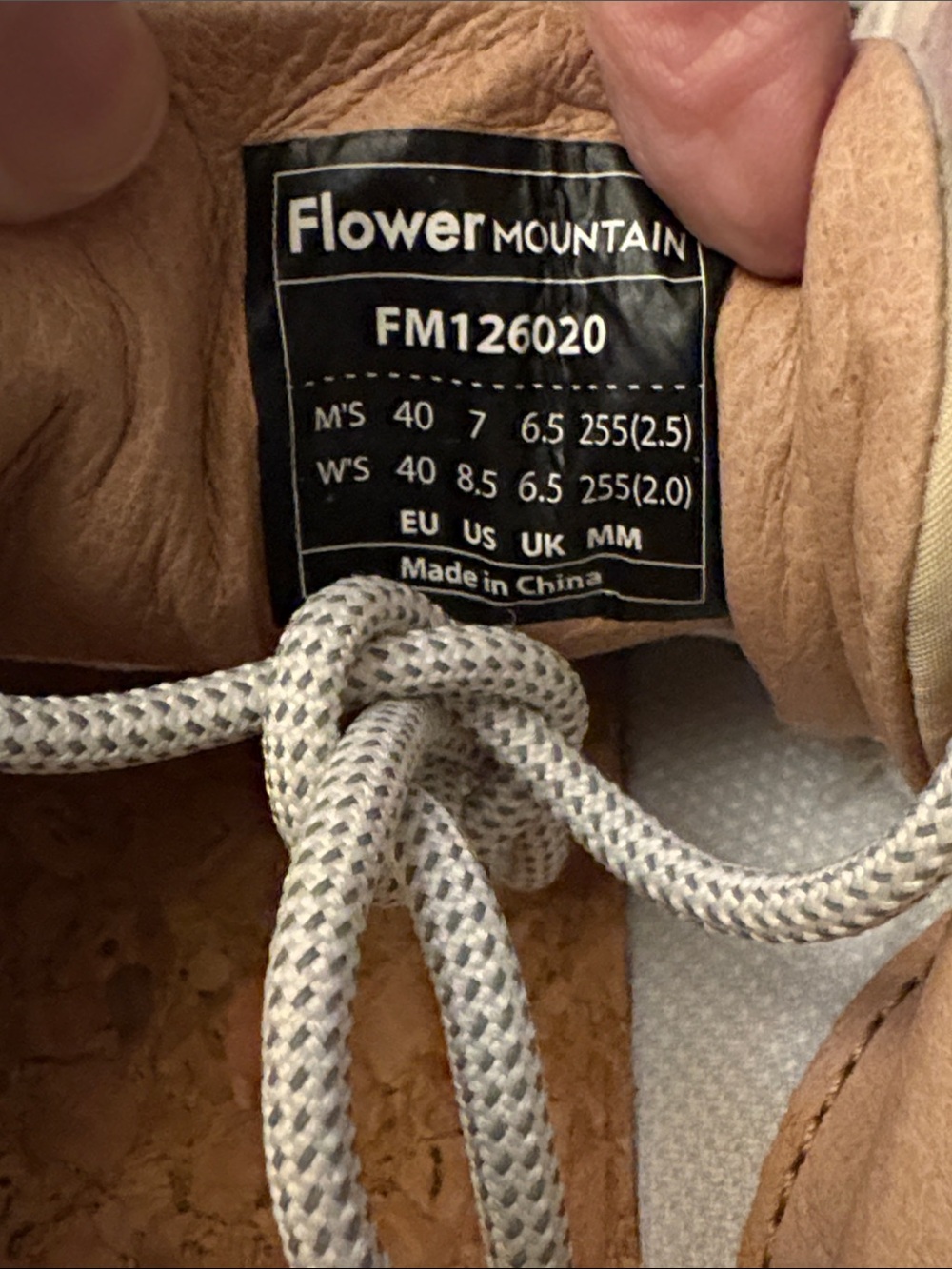 NWT Flower Mountain WAVE WOMAN Suede and fabric sneakers - Light pink-Lilac - Picture 11 of 15